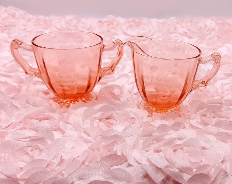 Pink newest depression glassware