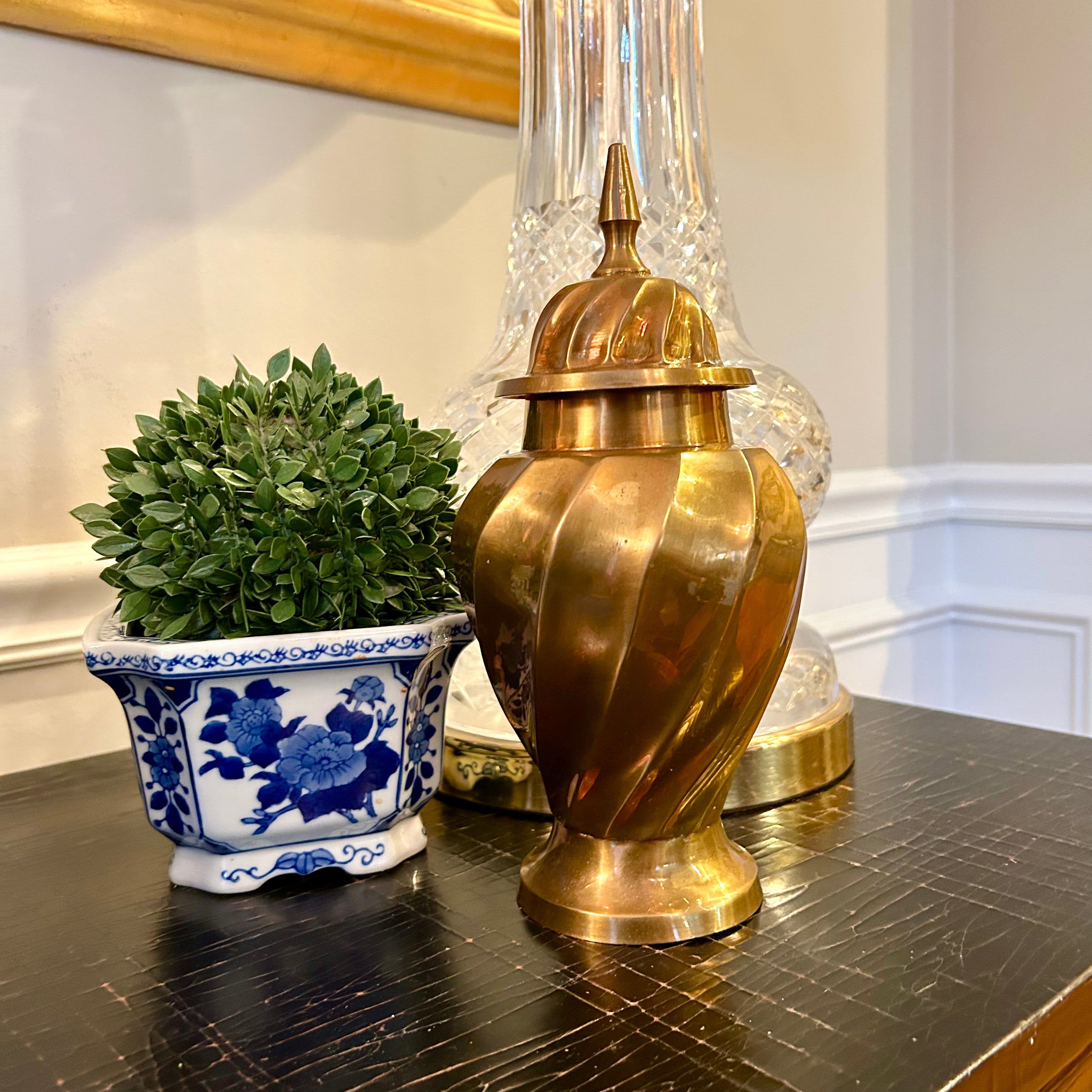 Brass ginger jar sales lamps