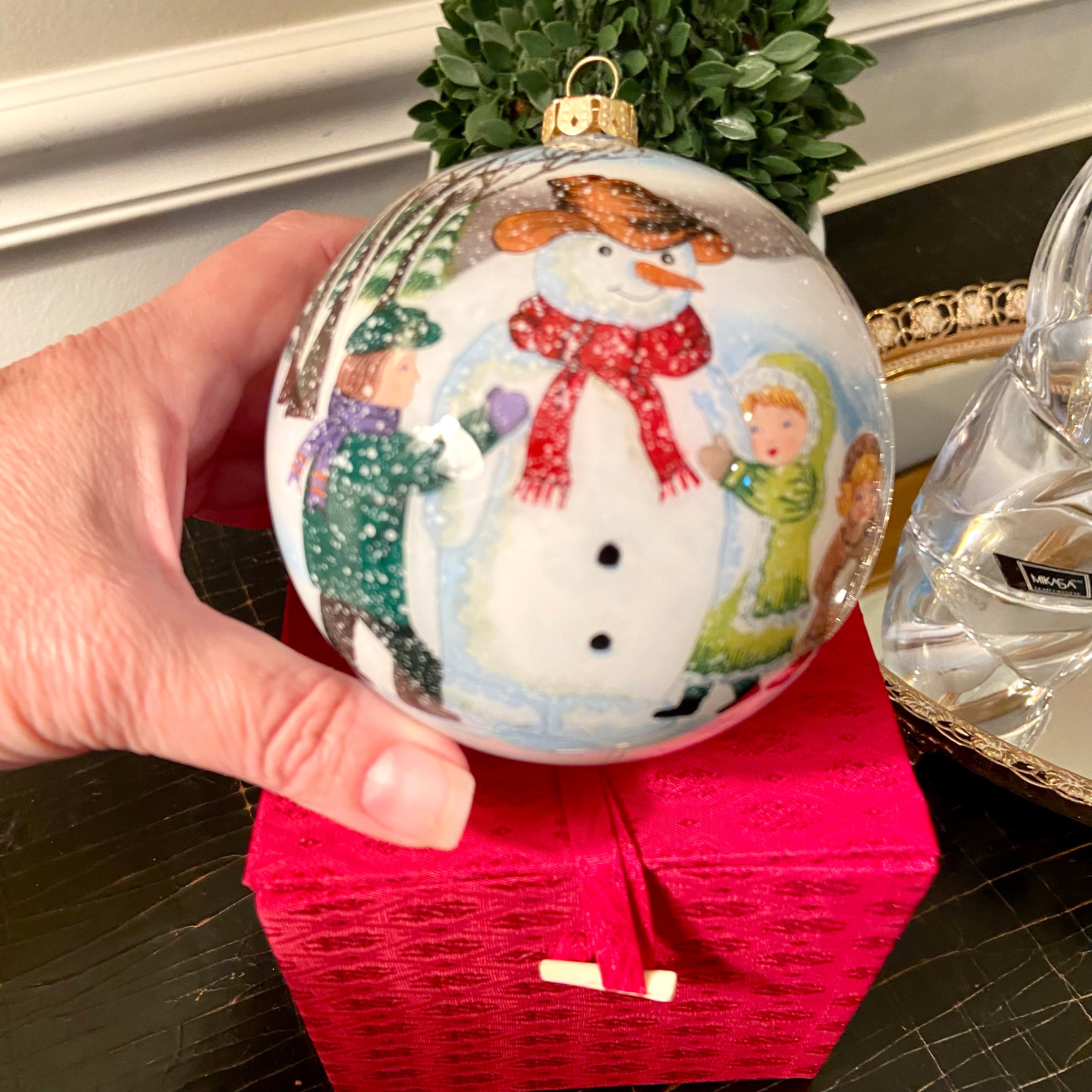 Massive Vintage Christmas Santa Claus hand painted jar decor – Lillian Grey