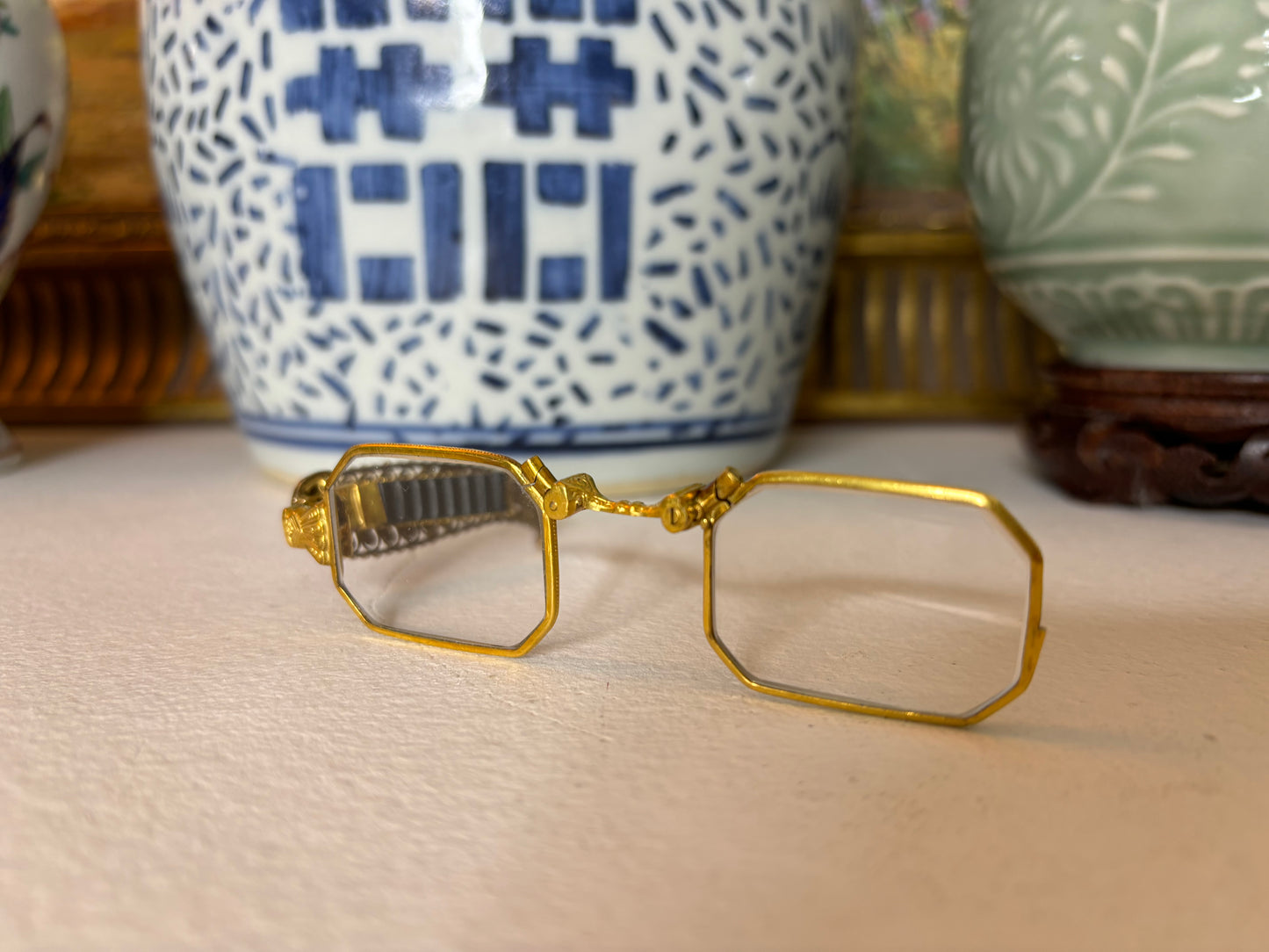 Love these antique foldable opera spectacles!