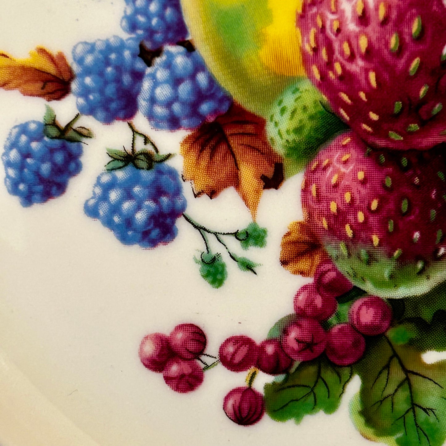 Gorgeous hand painted designer Pikard fruit Centerpiece  plate 10 d