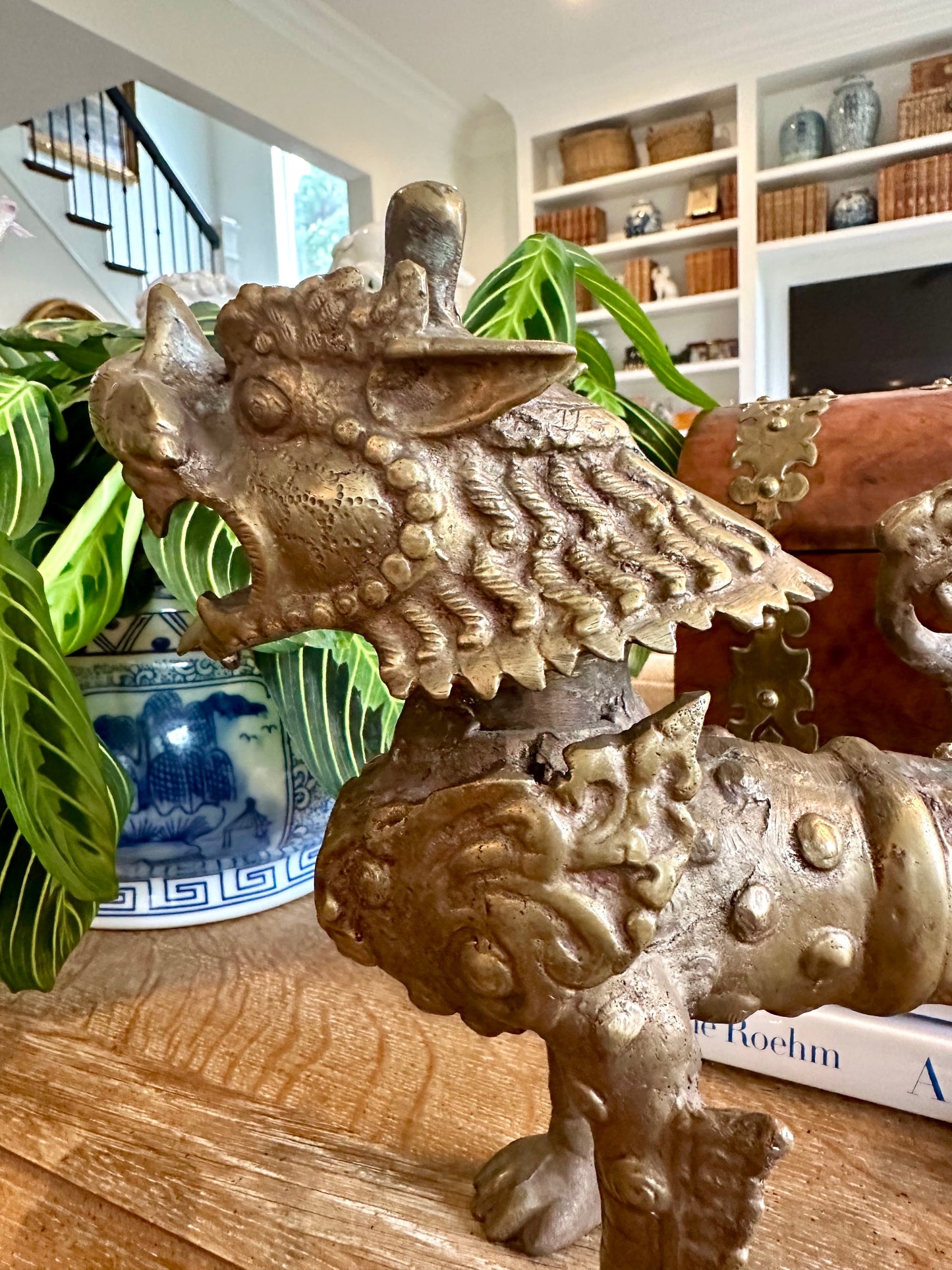 Fabulous Vintage Mid Century Bronze Foo Lion Dog