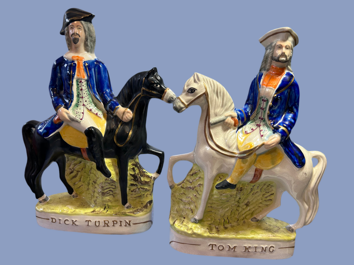 A pair of Rare Staffordshire Figures