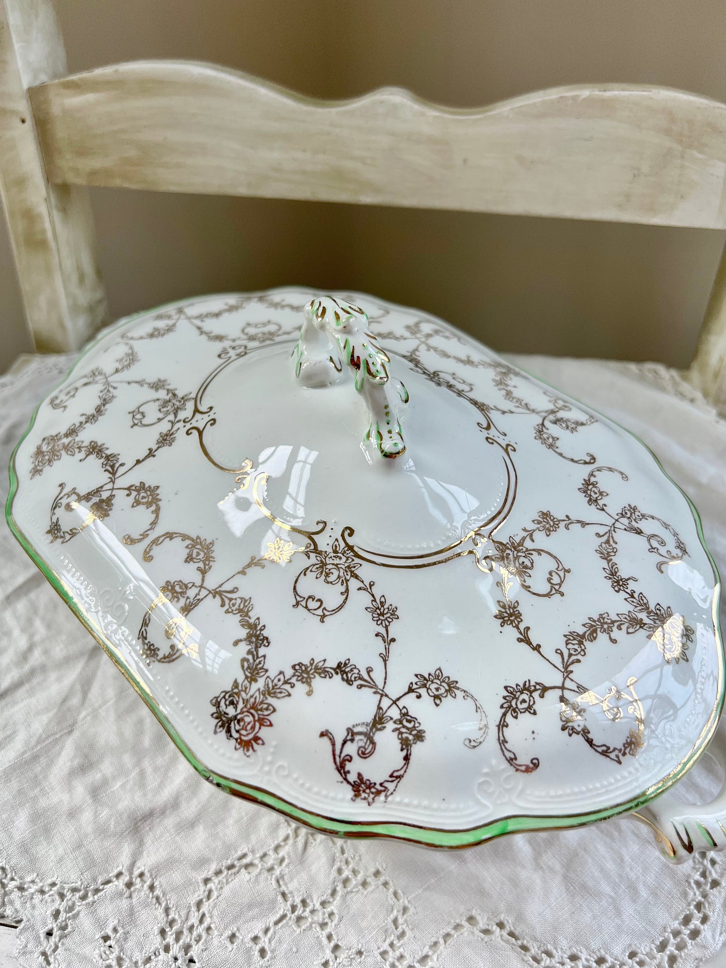 Antique Covered Dish by Ridgways of England