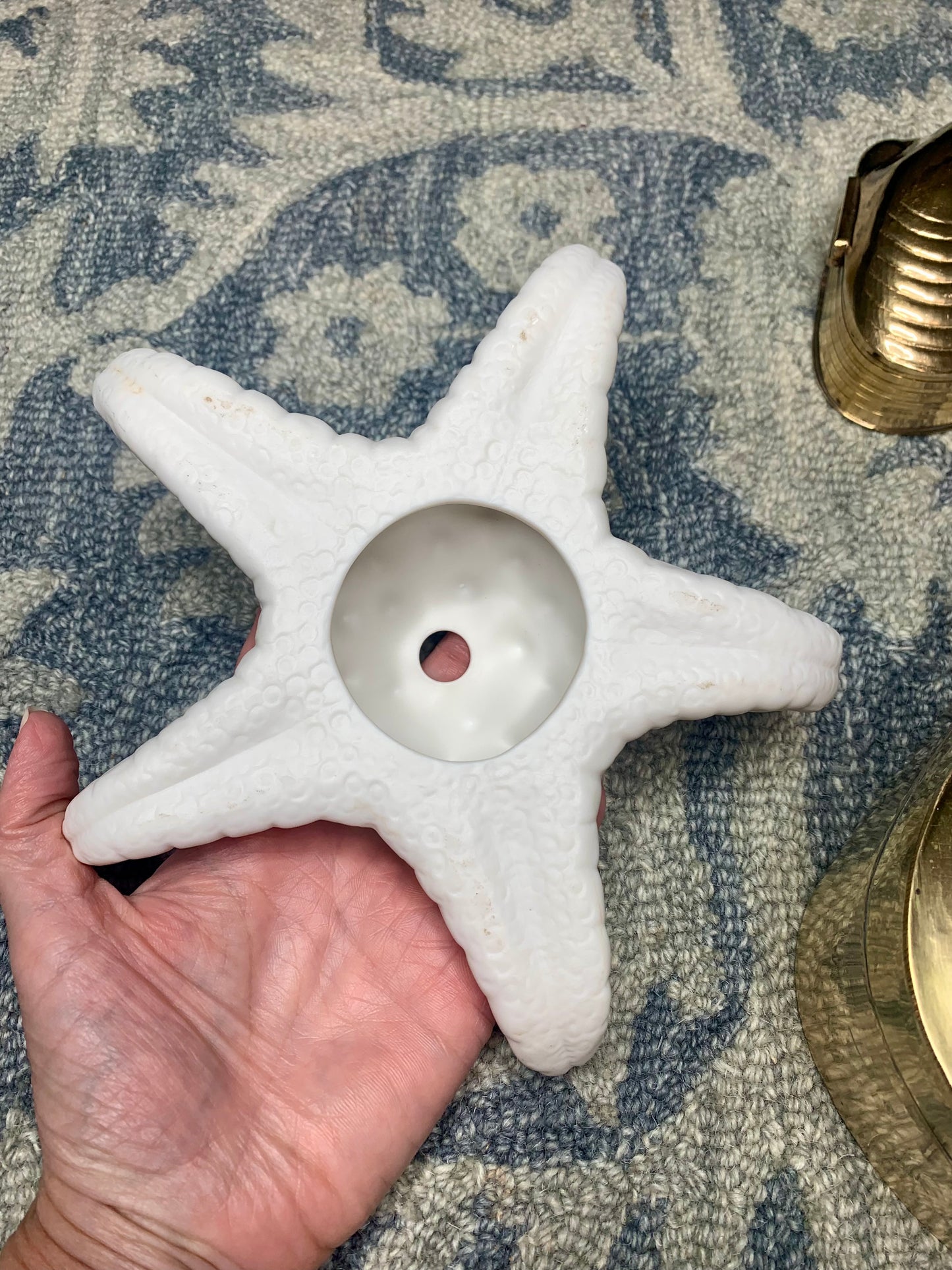 Decorative White Ceramic Star fish