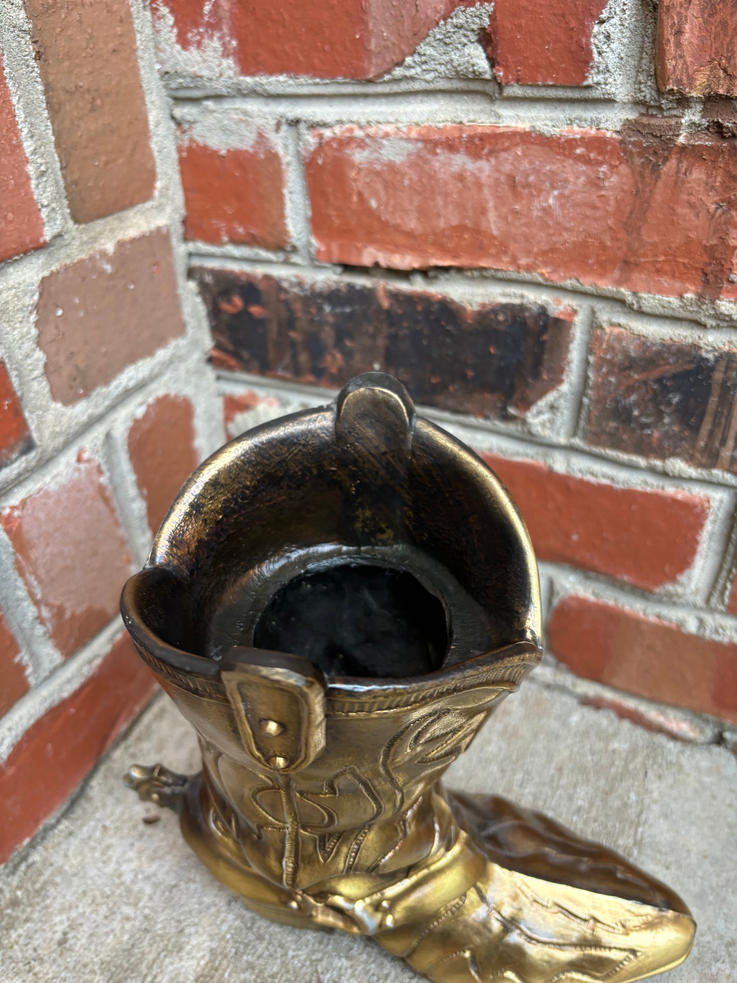 Beautiful 8 1/2” tall brass boot!