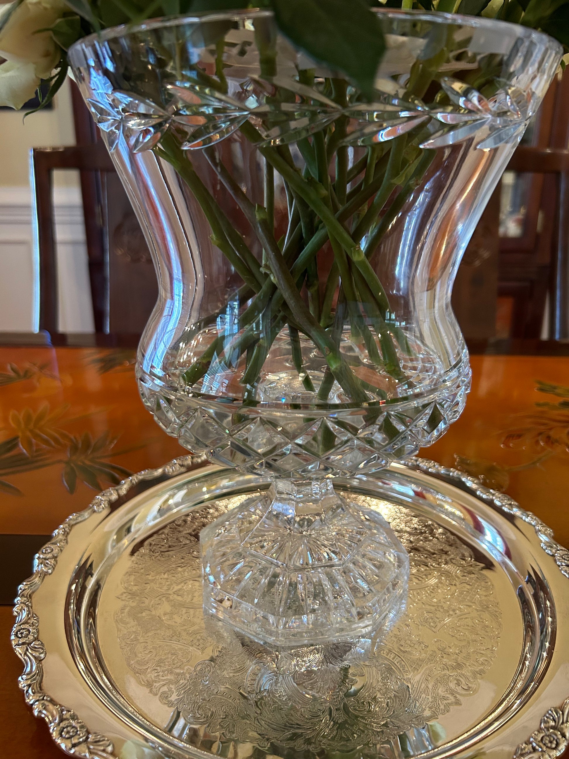 Trophy Cup Crystal Vase