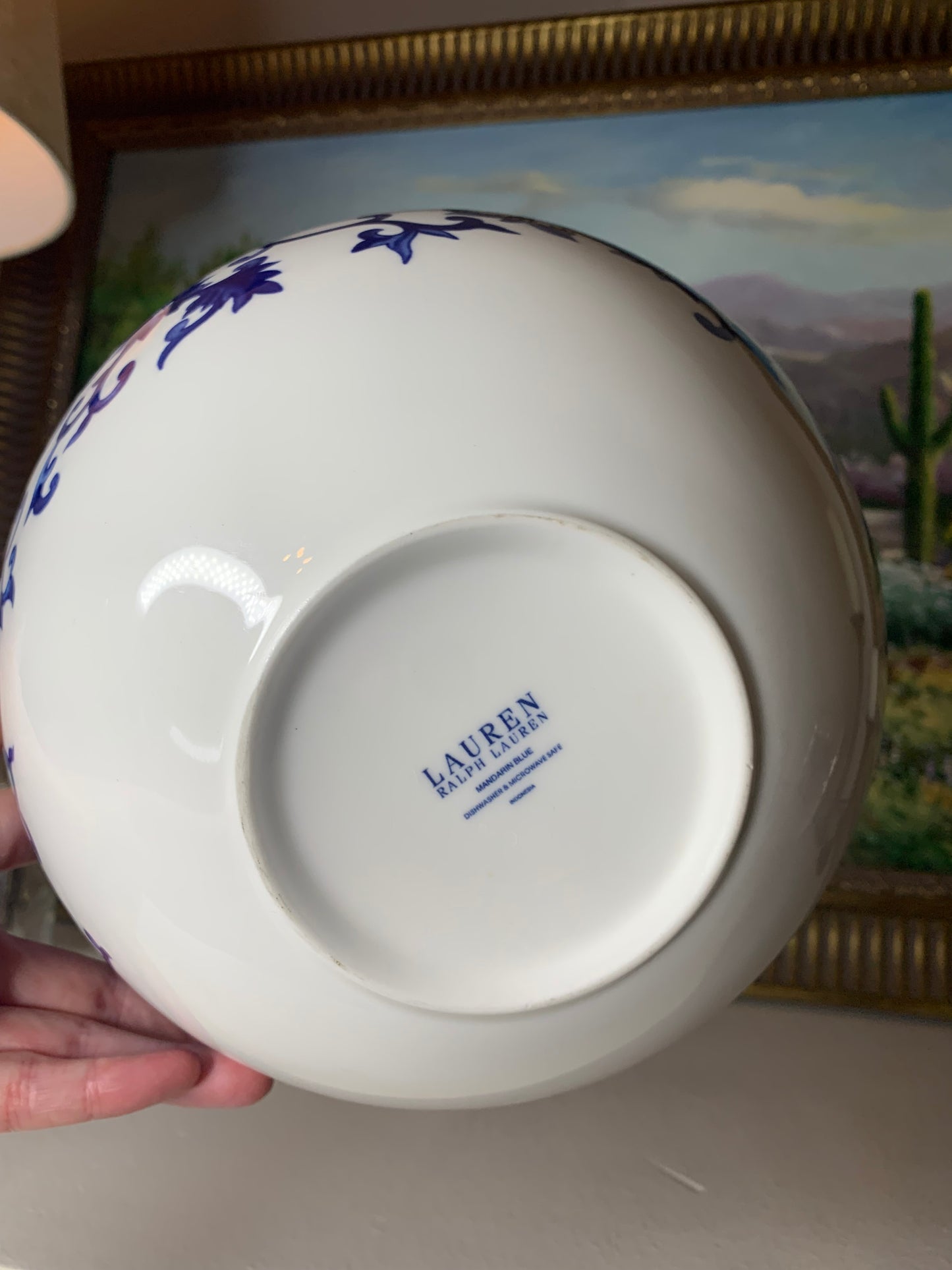 Stunning Ralph Lauren Mandarin Blue Bowl! - Excellent condition!