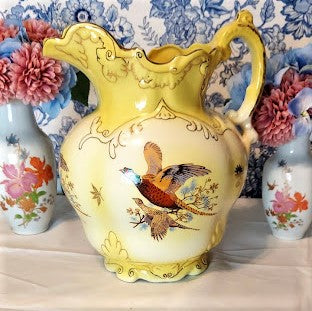 Imperial Pottery, Large Pheasant water Pitcher