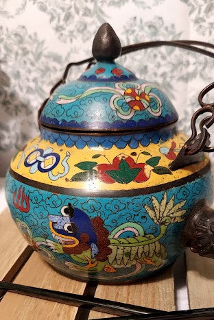 Chinese Cloisnee tea online pots