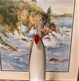 Vintage Murano Art Glass Cockatoo Sculpture