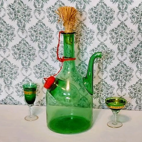 Italian sold glass wine decanter