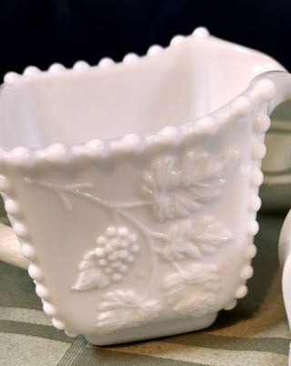 Westmoreland milk glass set of 4