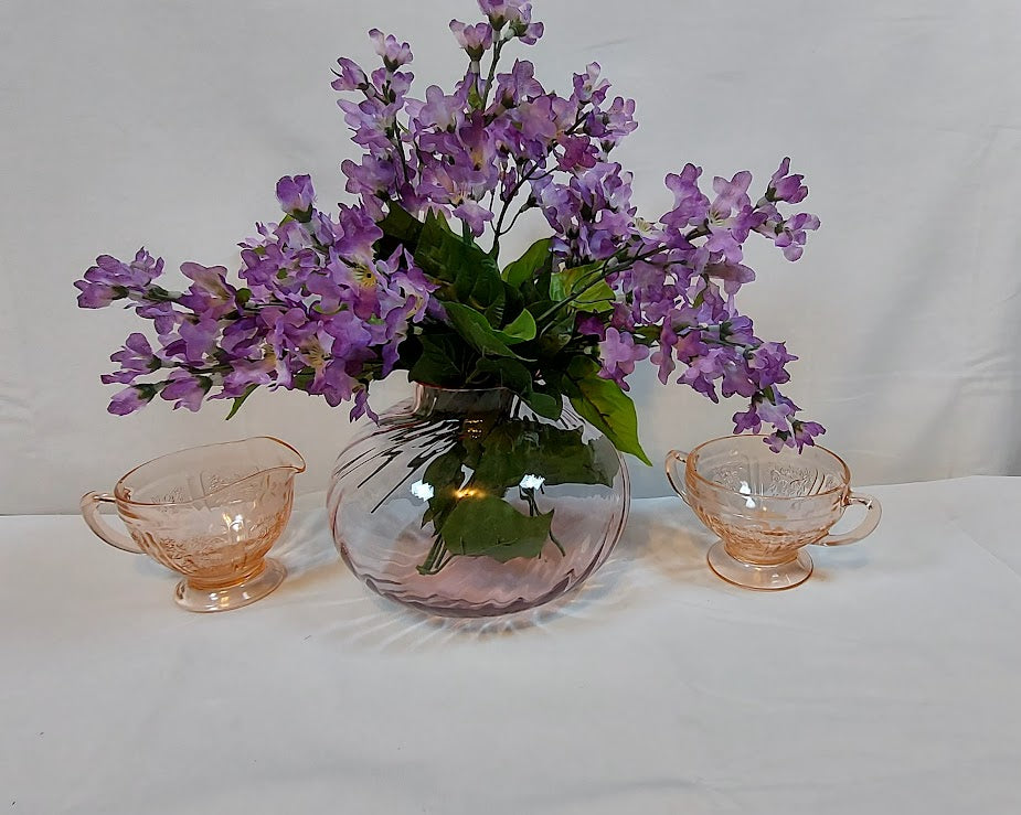 Vintage Swirl Lavender Vase