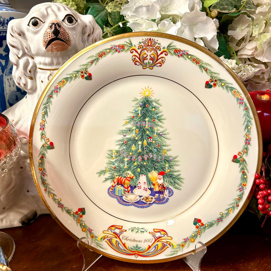 LENOX Christmas Trees Around The World Plate NORWAY 2007 10.75" dia