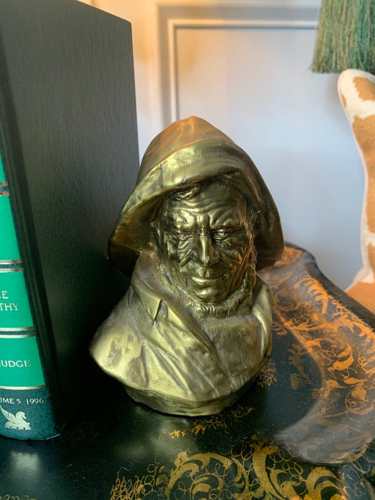 Solid Brass Sea Captain Book Ends