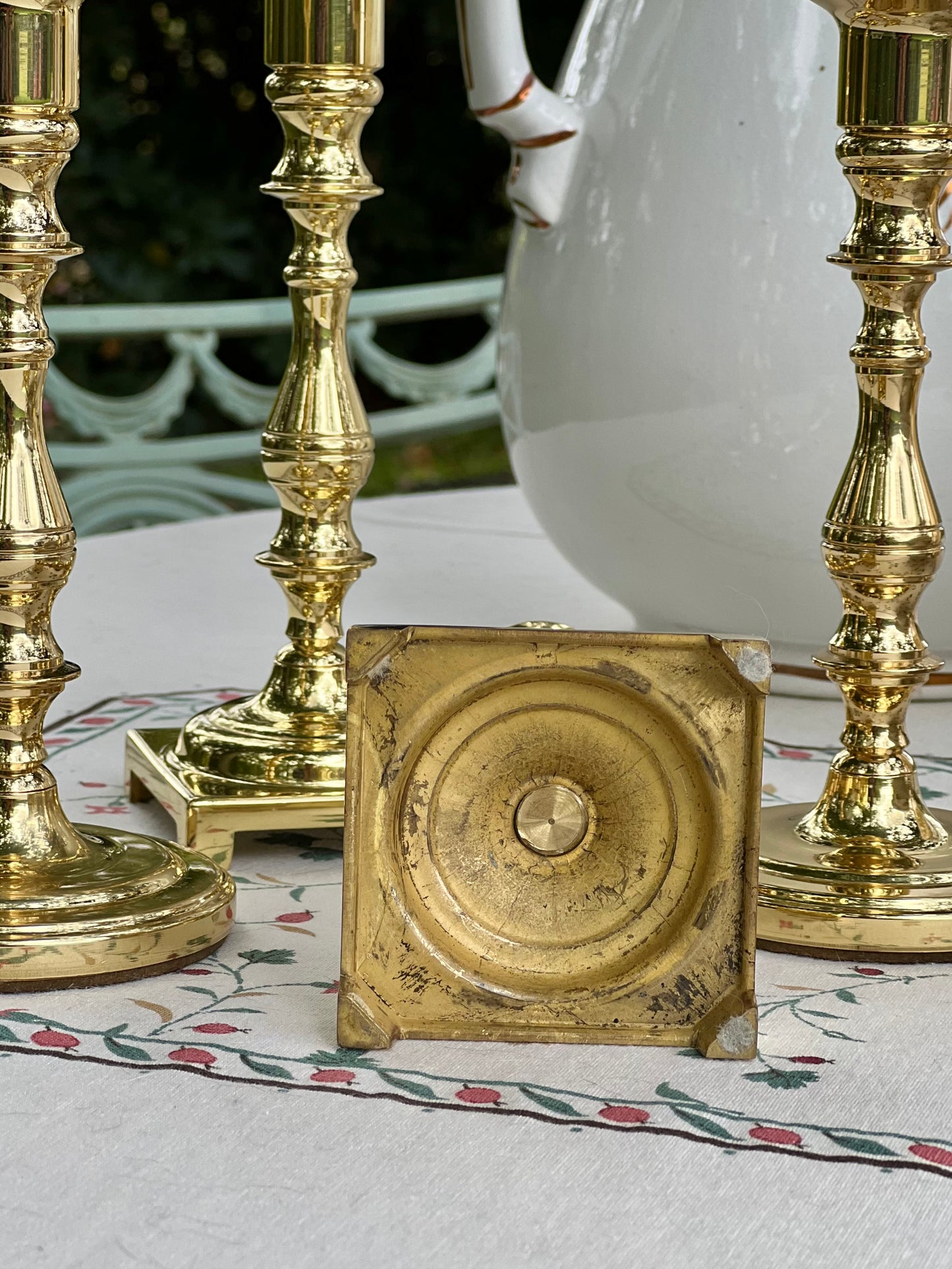 Beautiful Set (4) Vintage Brass Candlesticks