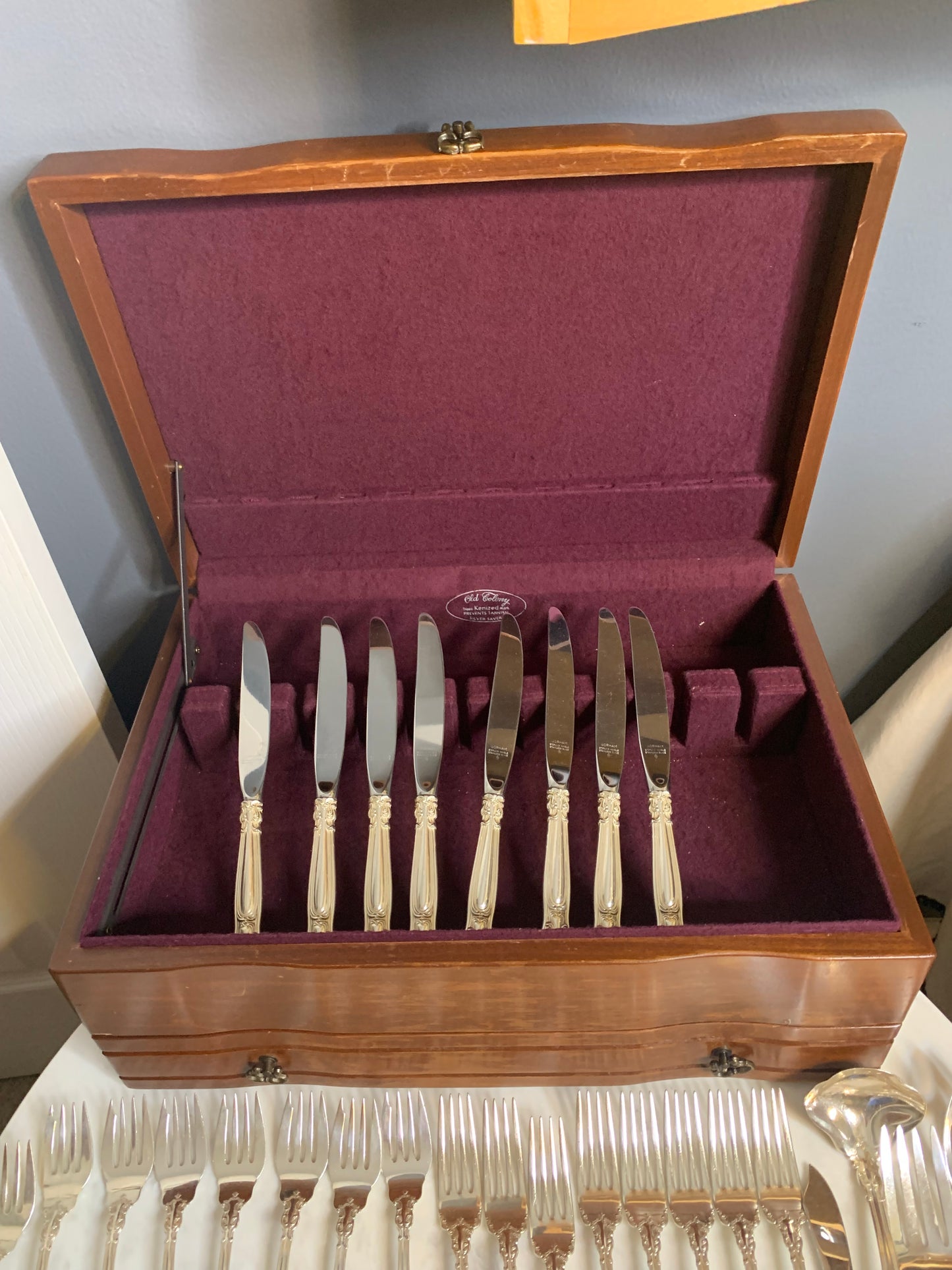 Gorham Chantilly RARE 46 piece Sterling Silver Heirloom Set