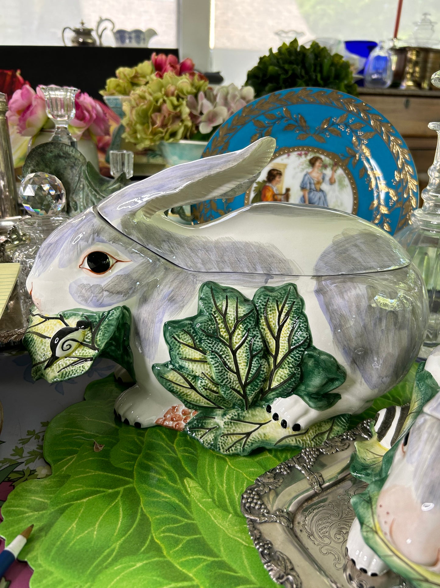 Large Vintage Italian Bunny Tureen