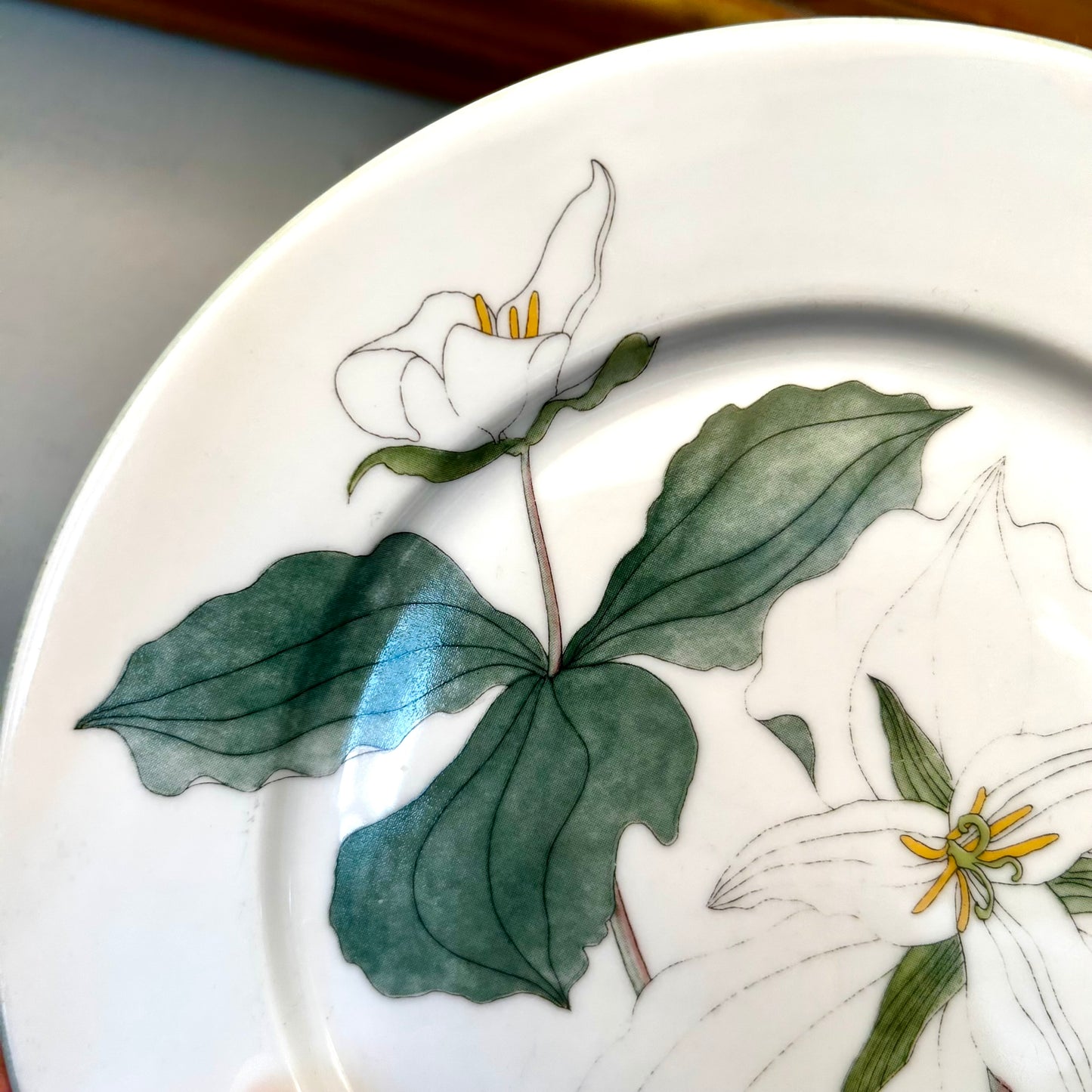 Set of 6 Vintage Block Spal Trillium Salad Plate (2 sets available)