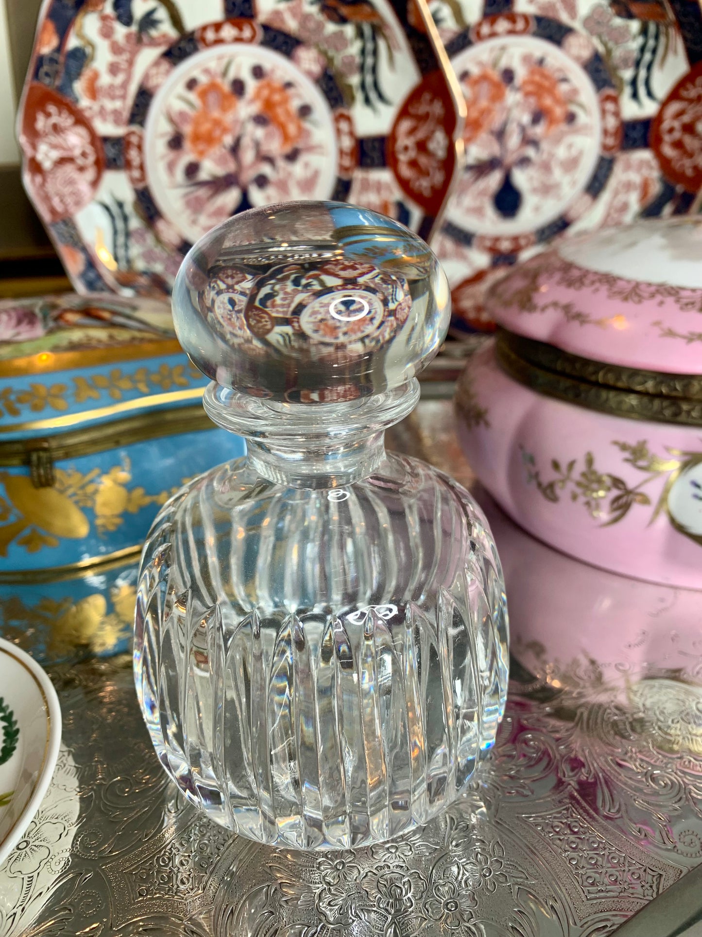 Emeraude Perfume Bottle from St Louis Crystal