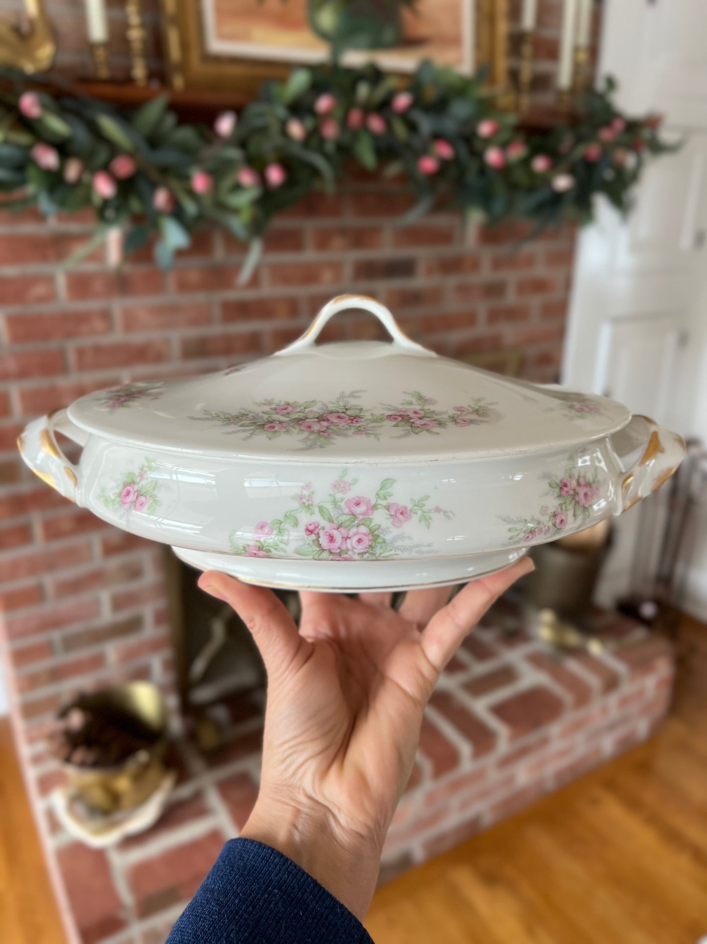 Antique Theodore Haviland Covered Dish, Limoges France