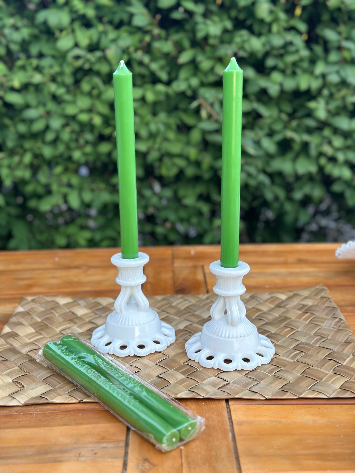 Taper 10" Candles in Spring Green (2) Candles Per Package