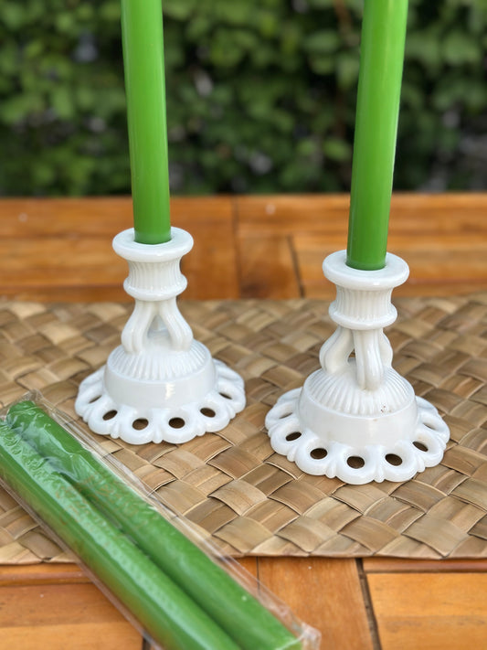 Taper 10" Candles in Spring Green (2) Candles Per Package