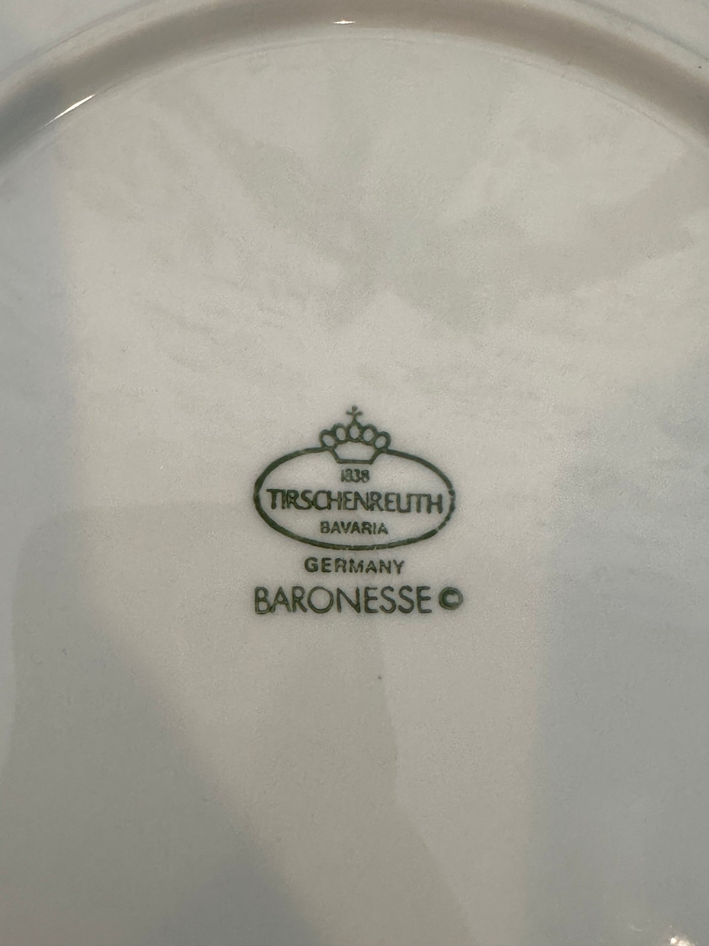 Fruit Harvest Baronesse Salad Plates by Tirschenreuth, Set of 5, Made in Germany, 8.25”