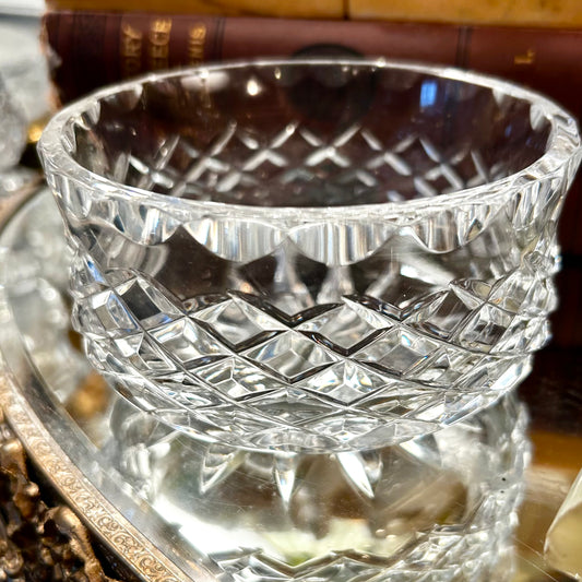 One Sparkling Vintage crystal decorative bowl or candy dish.