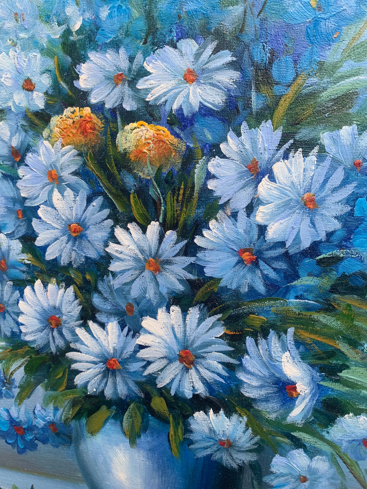 Original Signed and Framed Daisy Painting! -Excellent condition!