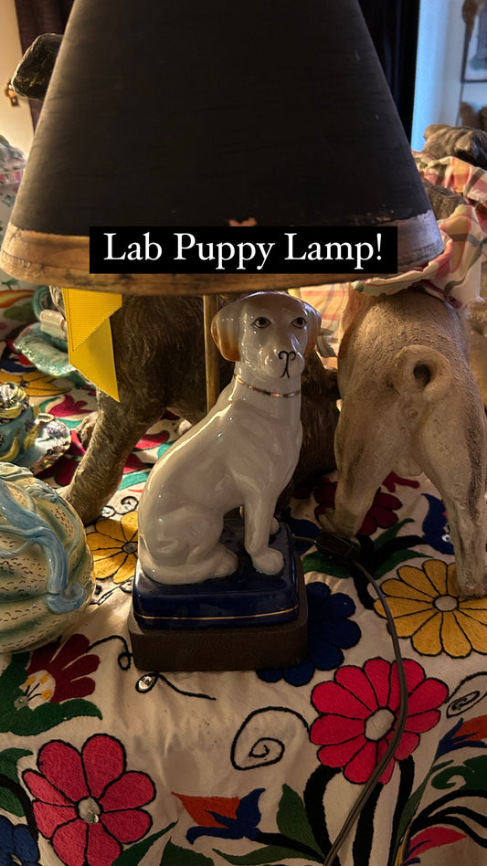 Cute Labrador Puppy Lamp. 285, Herend Miniature pitcher 90 for Theresa !