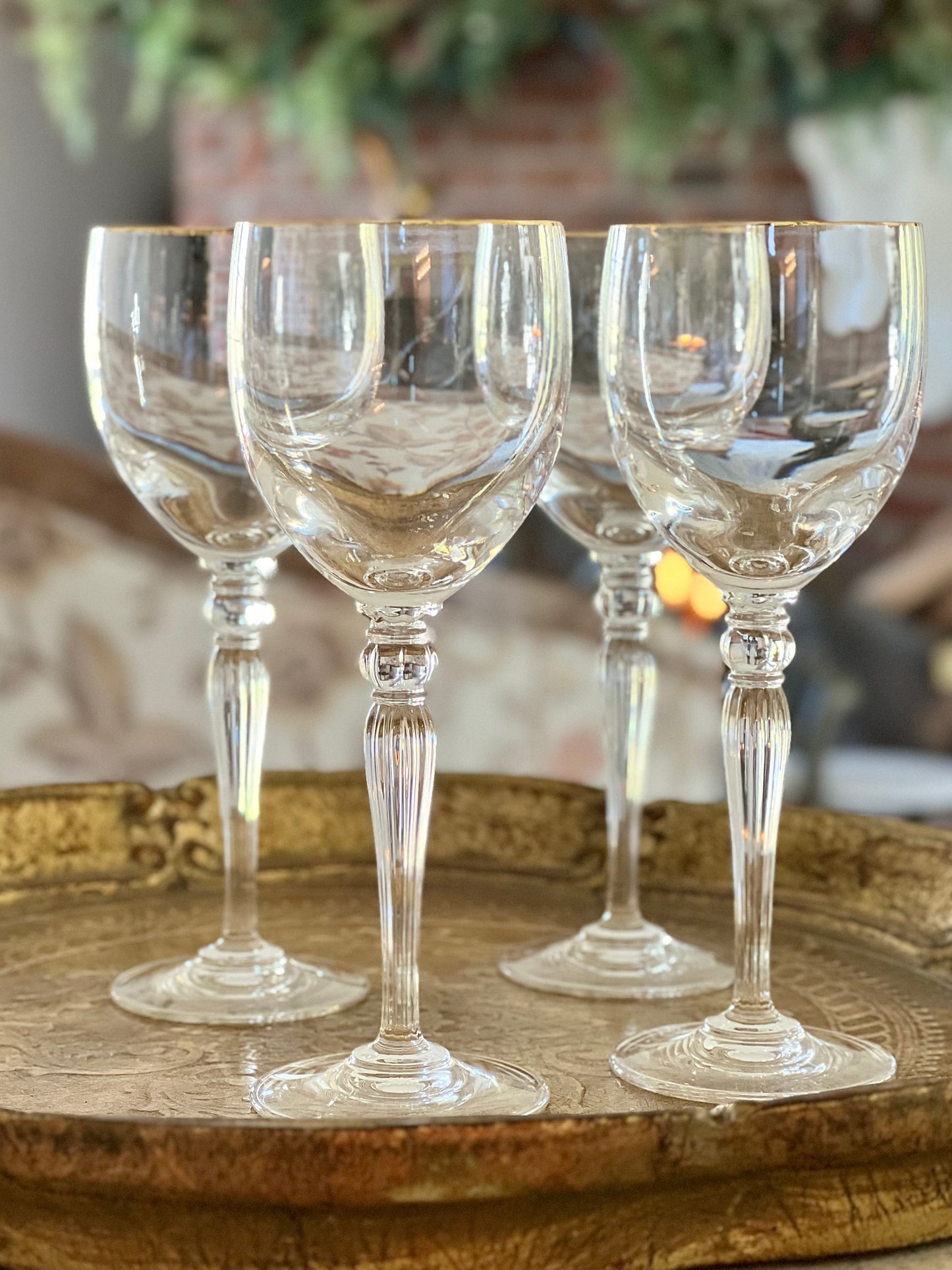 Mikasa Italian Countryside Crystal Water Goblets, Set of 4