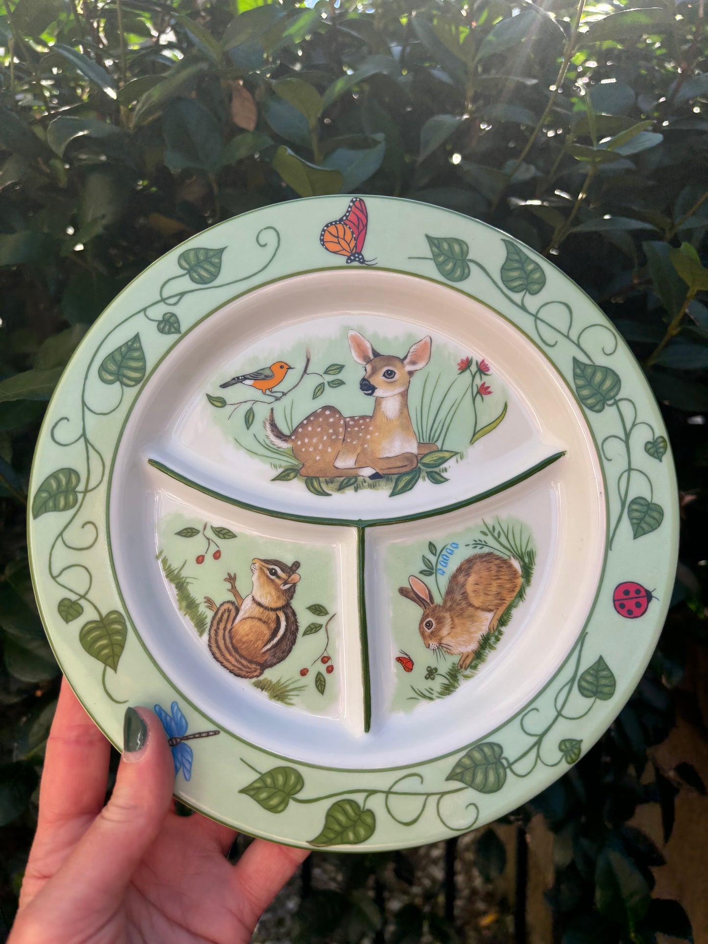 Lynn Chase Forest Friends Child’s plate and cup! - Excellent condition!