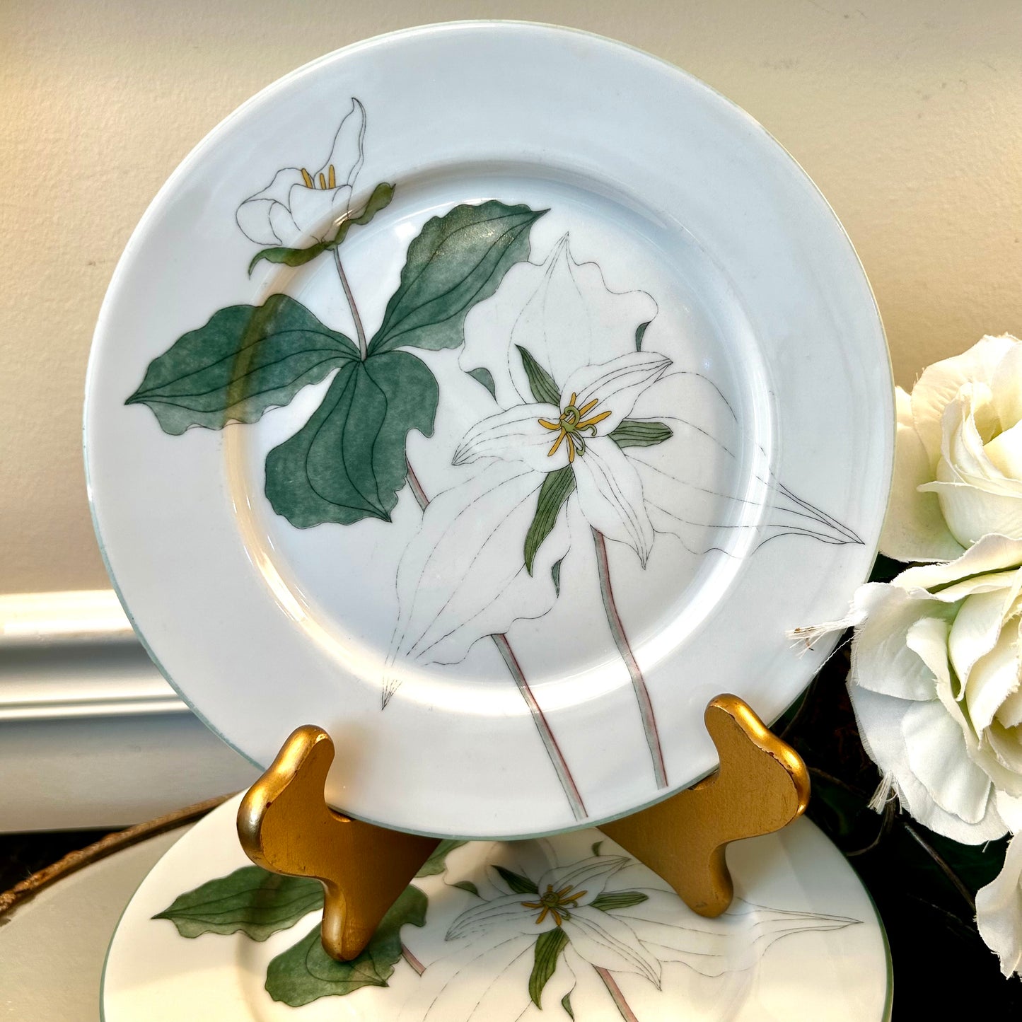 Set of 6 Vintage Block Spal Trillium Salad Plate (2 sets available)