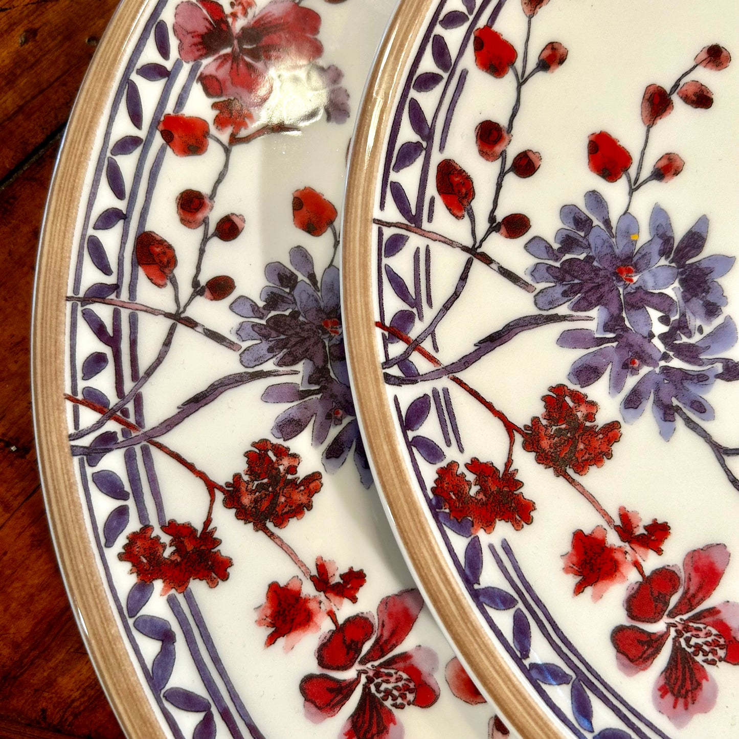 Set of 2 designer VILLEROY & Boch  platter and plate in pattern in Artesand