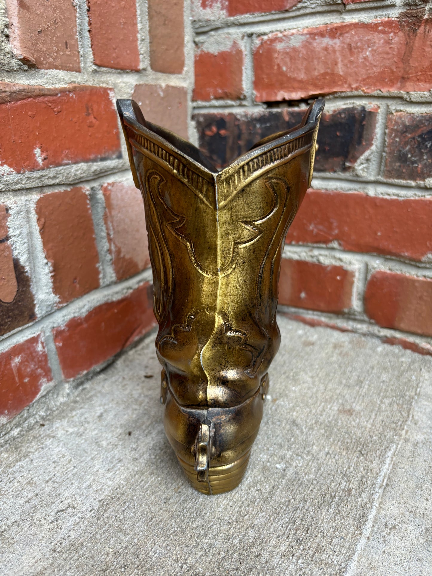 Beautiful 8 1/2” tall brass boot!