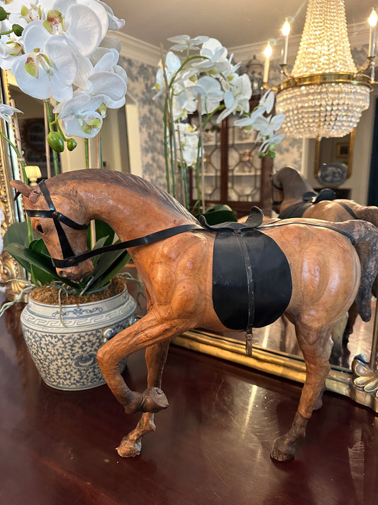 Fabulous Vintage Leather XL Horse