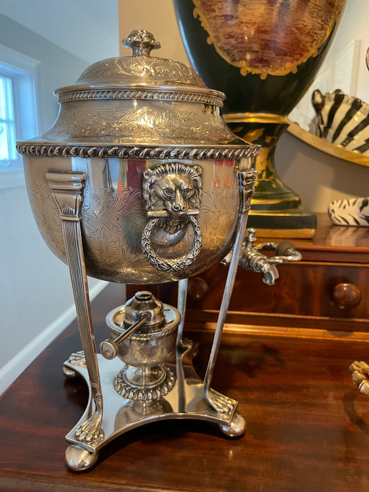 Live Sale 11/14 for Sandy: Vintage Barker Ellis Silver Plate Hot Beverage Dispenser / Samovar