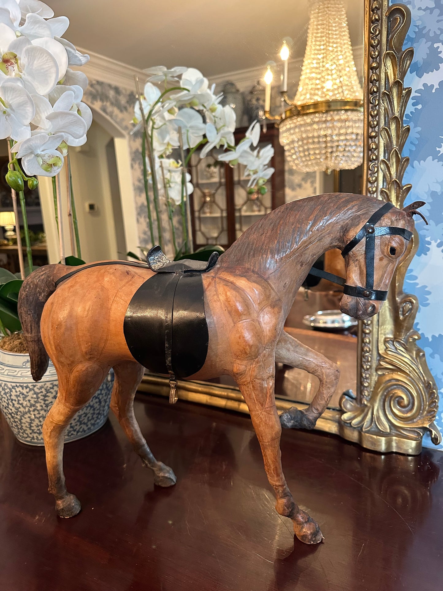 Fabulous Vintage Leather XL Horse