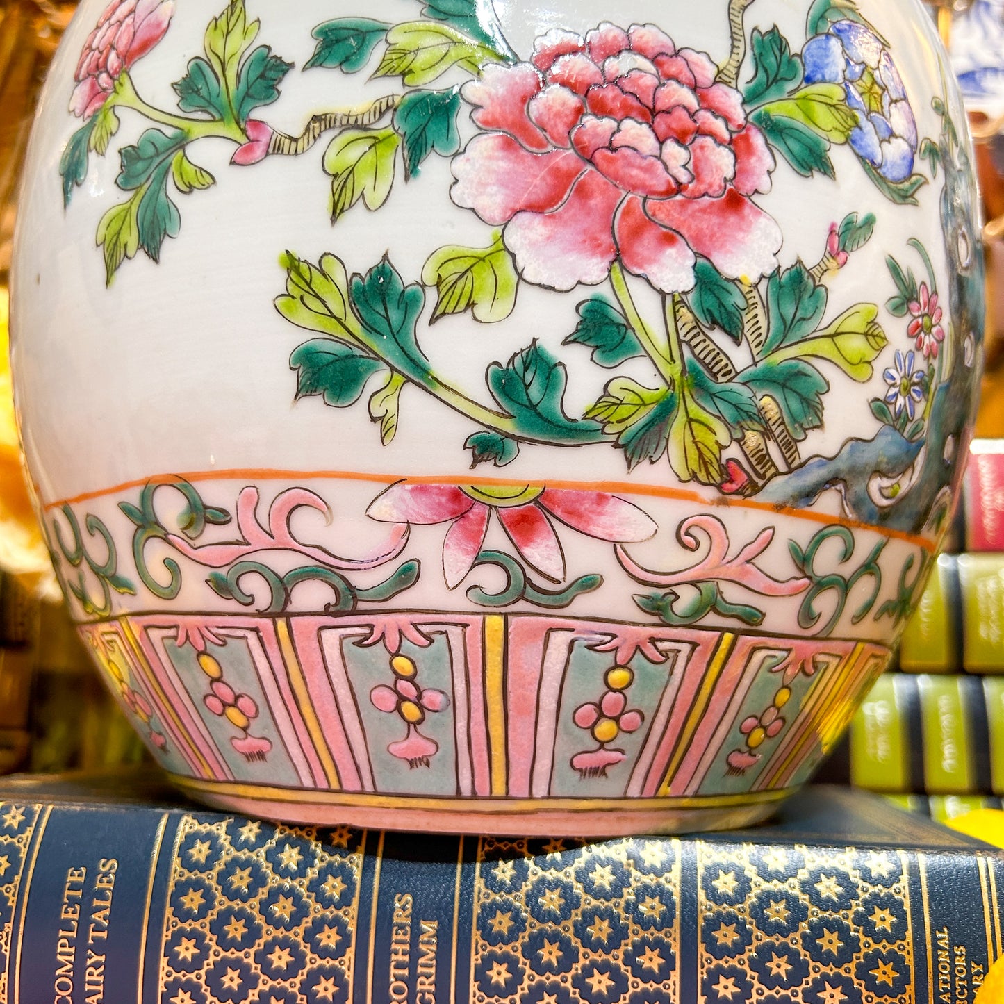 Late 19th c. Chinese Famille Rose Melon Vase