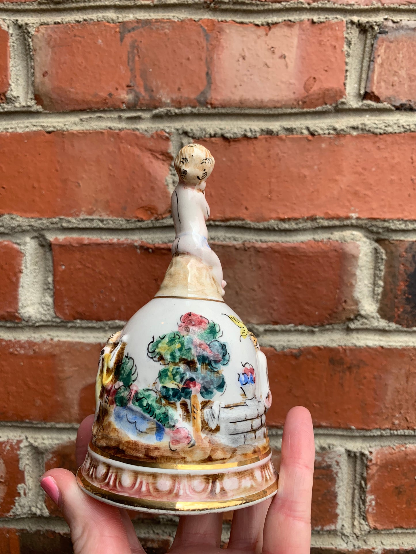 Gorgeous Capodimonte Bell- Excellent condition!