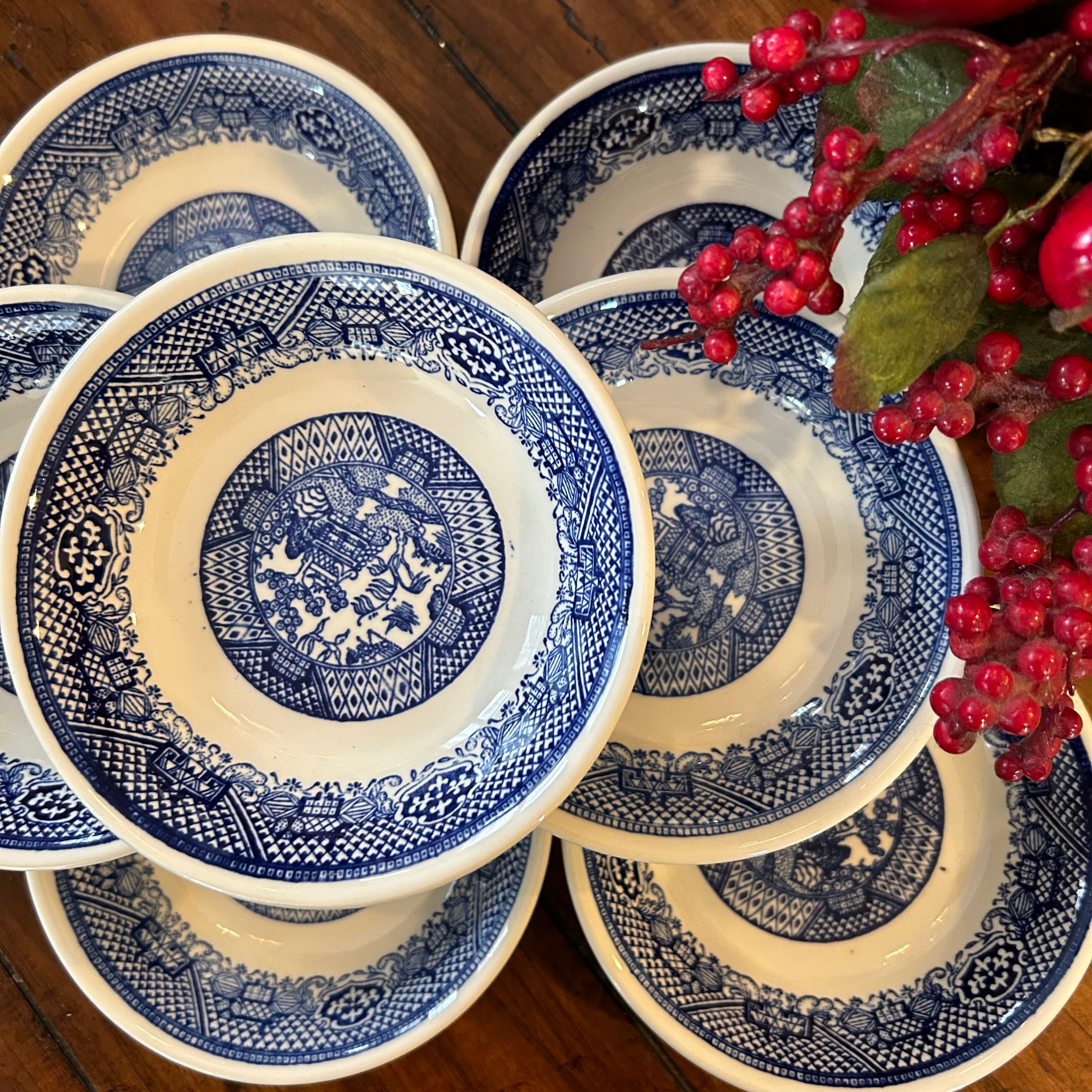 Blue clearance willow bowls