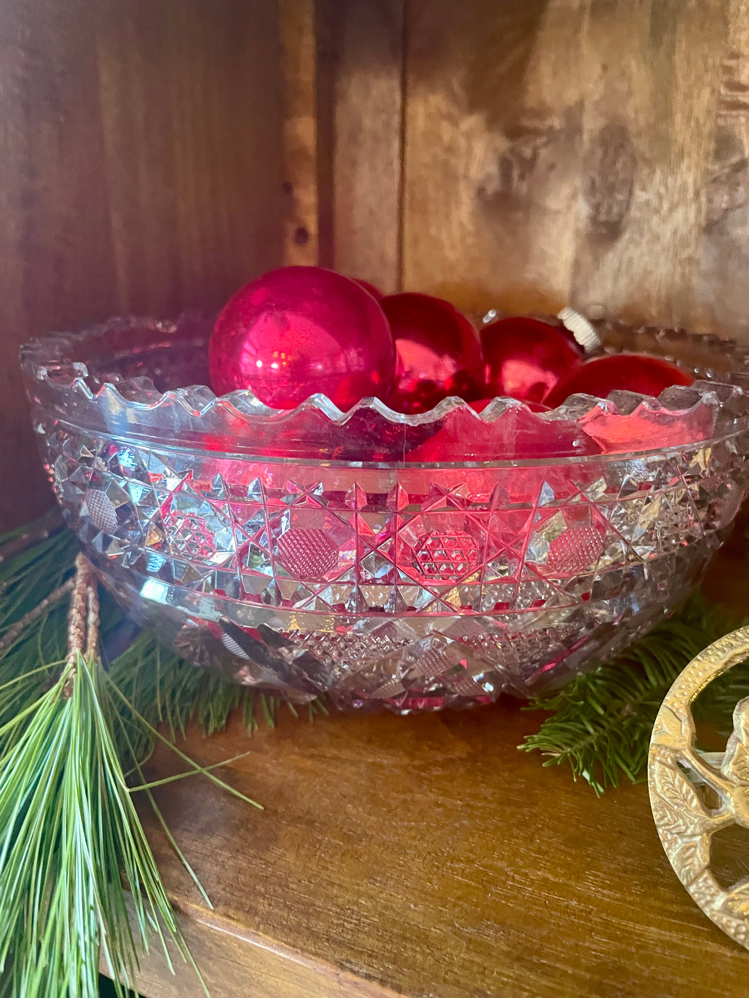 Gorgeous Vintage Crystal Bowl popular