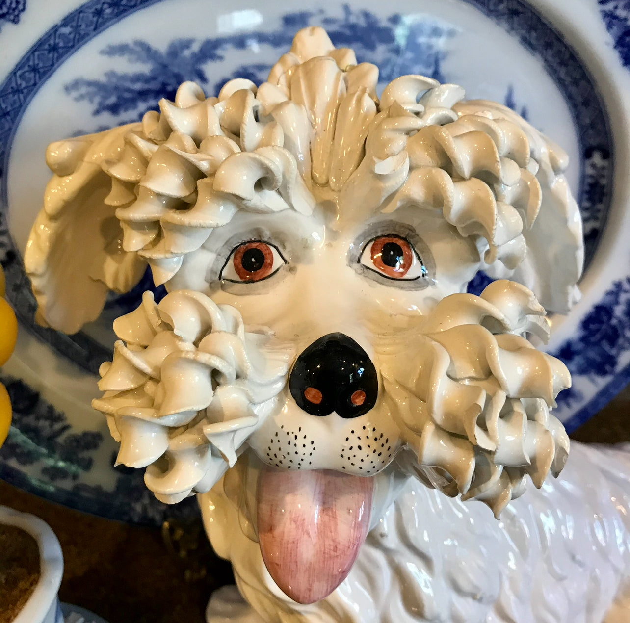 Massive Italian Puppy dog statement statue. In