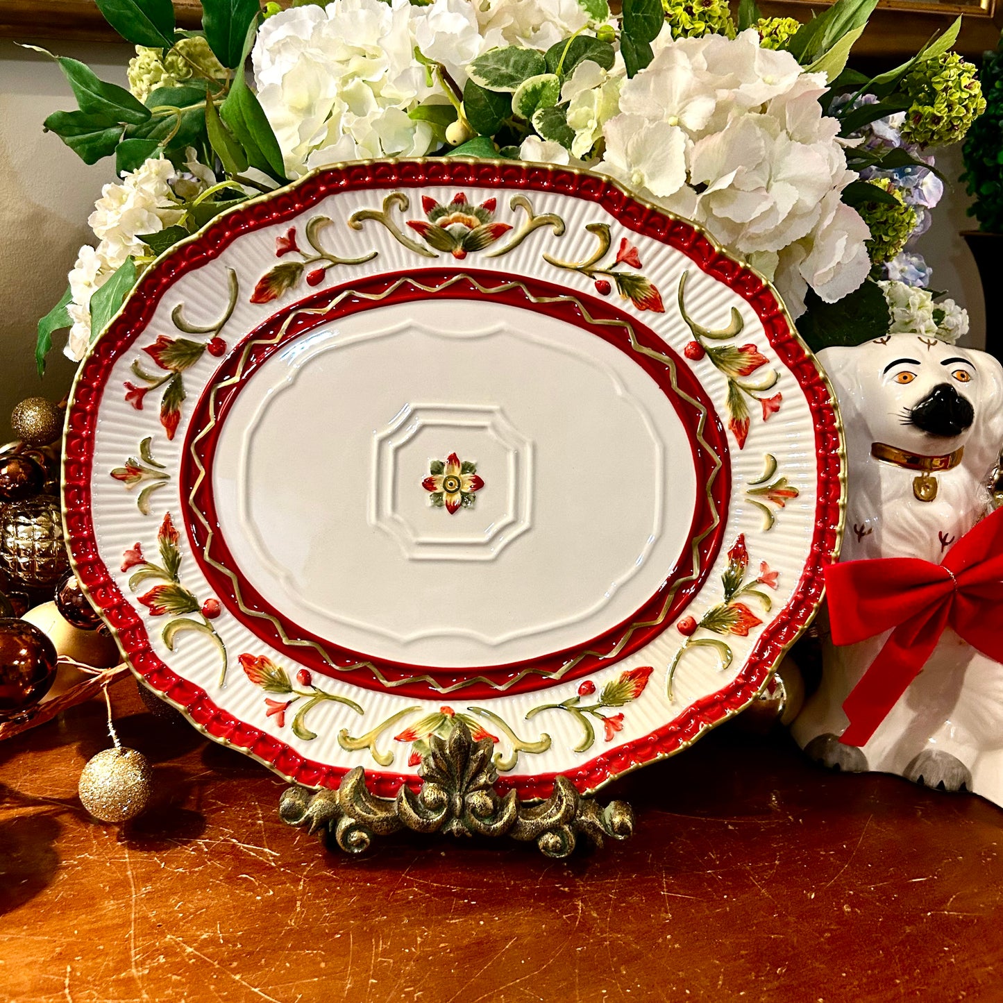 New in box  Fitz & Floyd woodlands Holiday platter