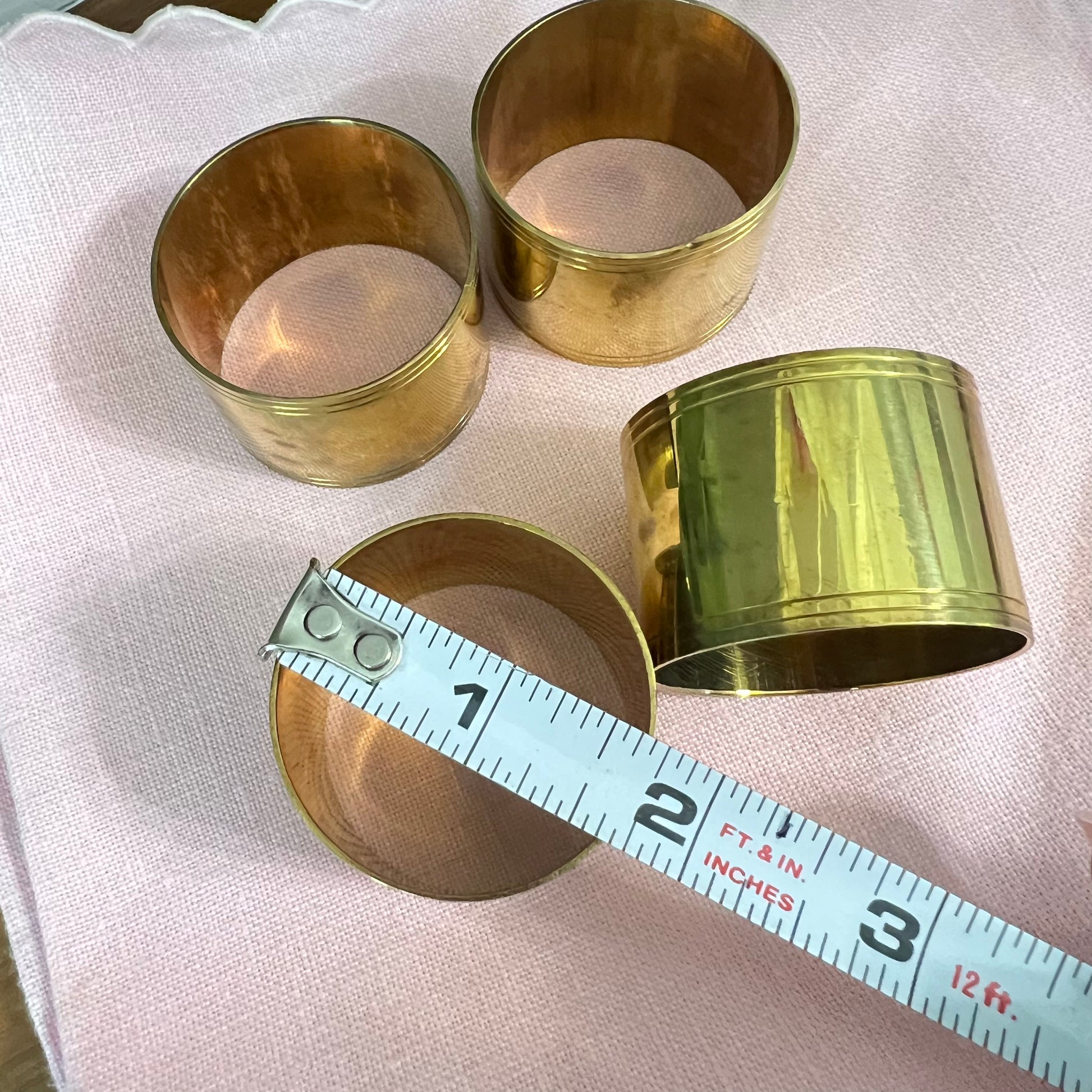 Brass Tape Measure Holder