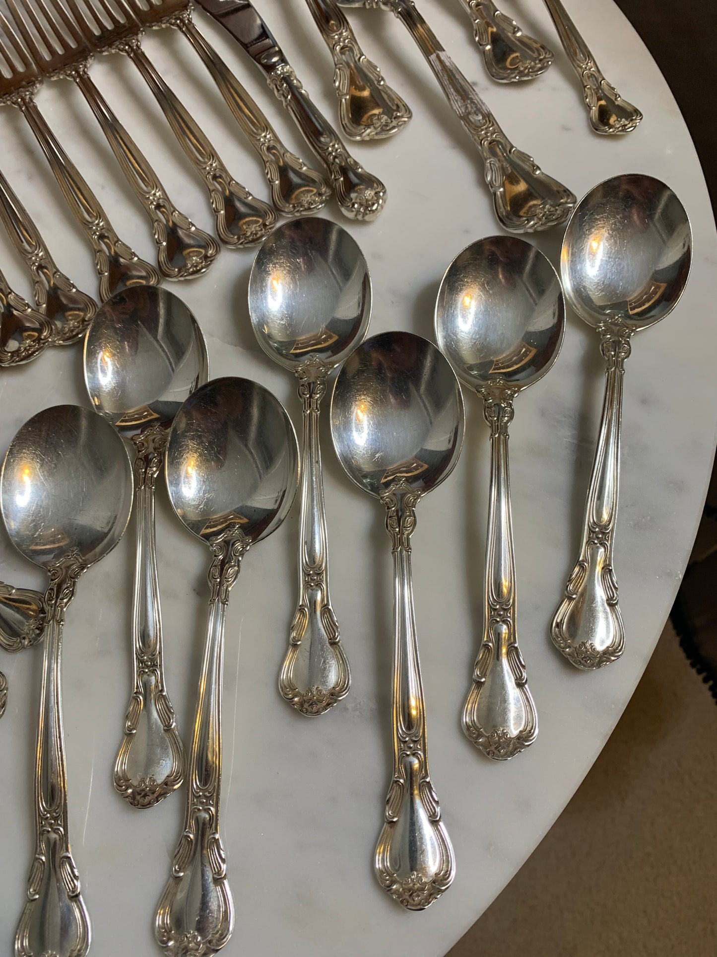 Gorham Chantilly RARE 46 piece Sterling Silver Heirloom Set