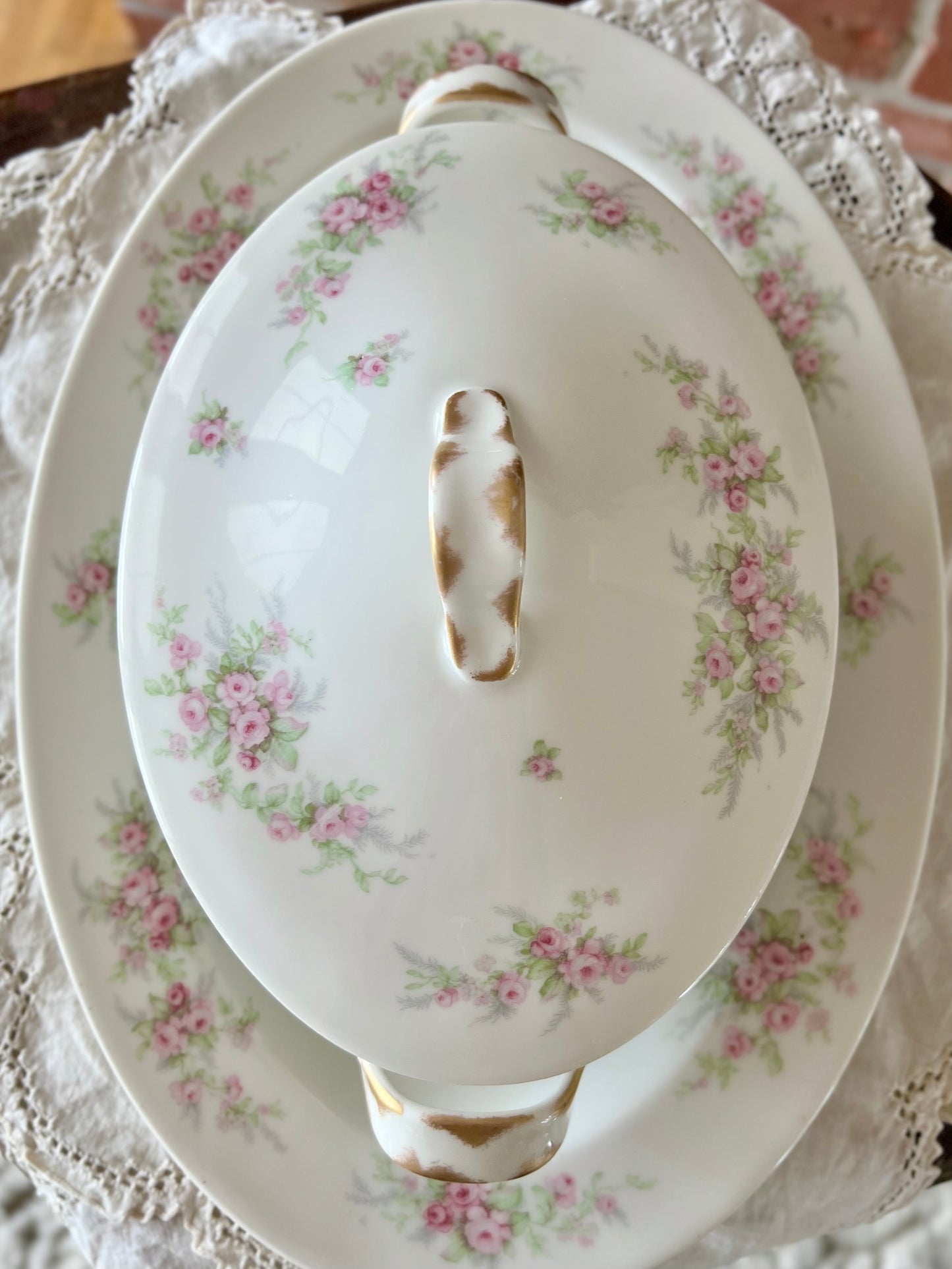 Antique Theodore Haviland Covered Dish, Limoges France
