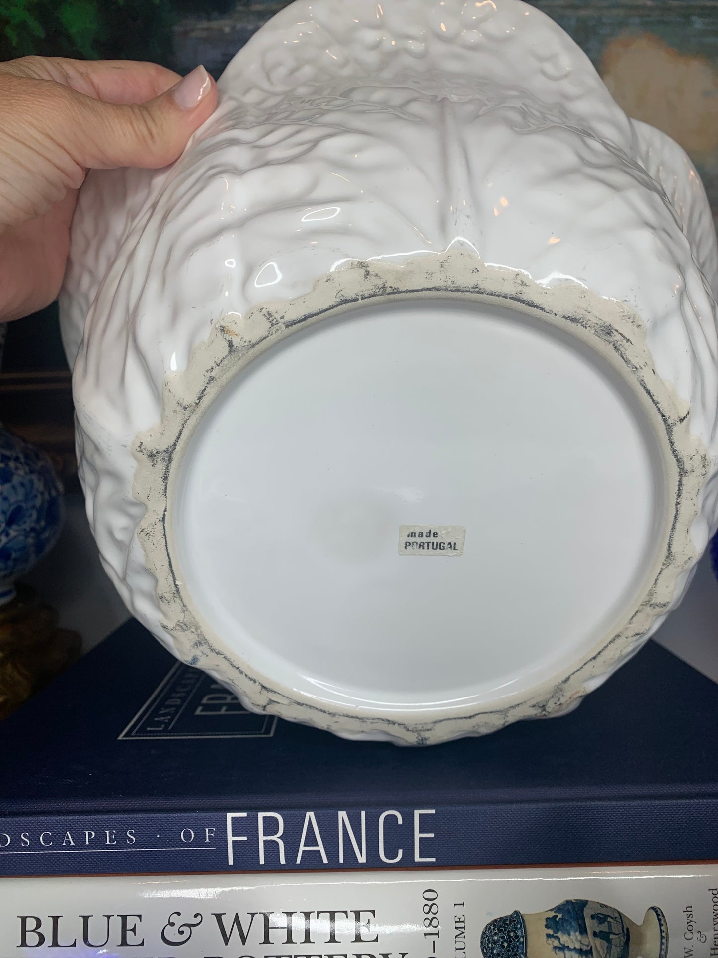 Large White Cabbage Covered Tureen